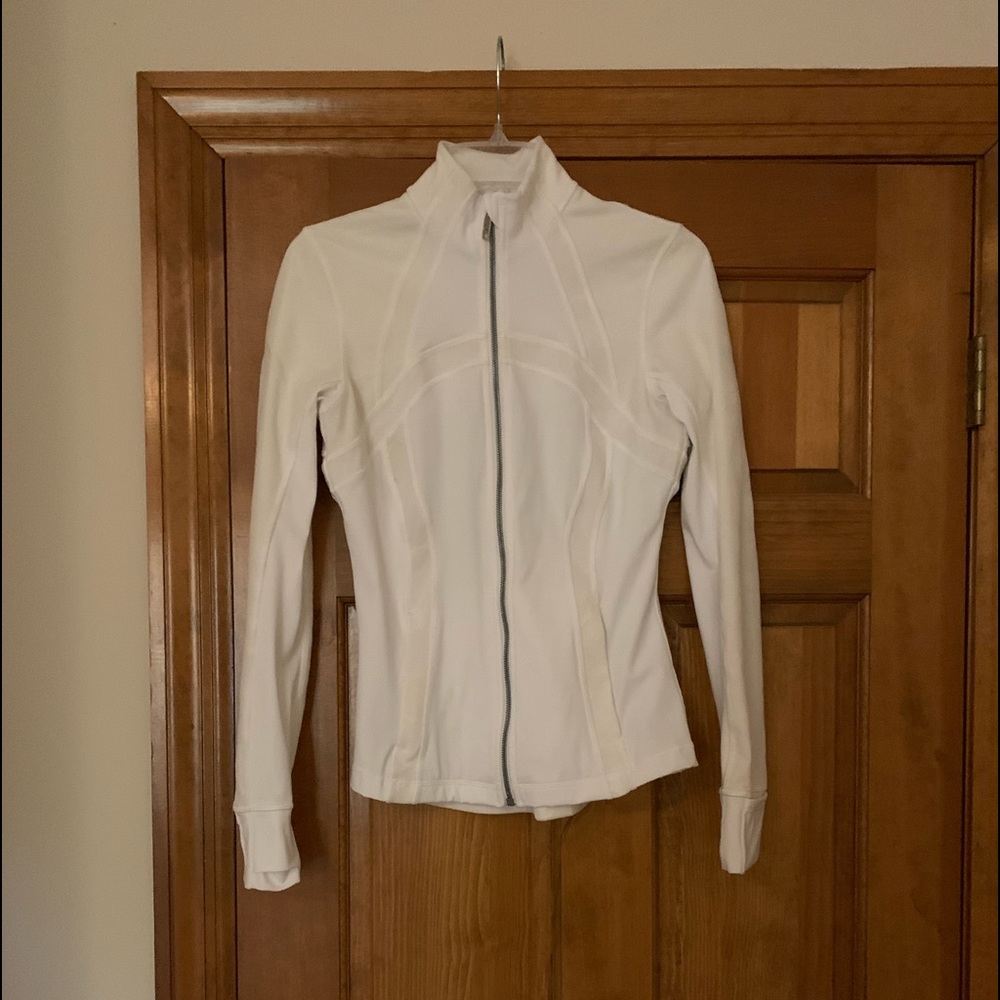 Lululemon define jacket in flocked white